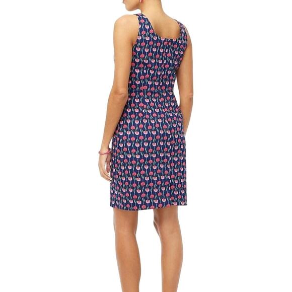 J. Crew Sheath Dress Women's Size 10 Navy Pink Floral Tailored Mini 1259 - Picture 3 of 16